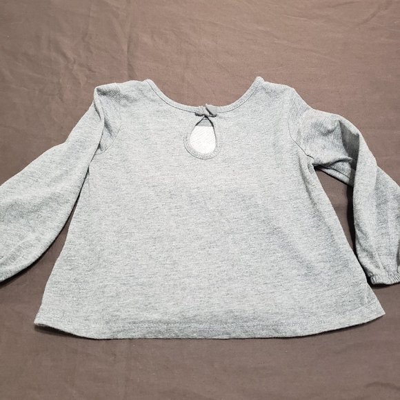 Long Sleeve Blouse Sequin Diva Design The Children's Place Size 12-18 Months - Picture 2 of 5